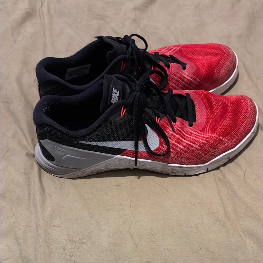 Nike Black and Red Running Shoes
